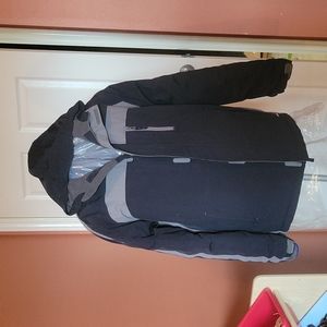 Lands' End XL Grey and black squall coat. Excellent used condition.